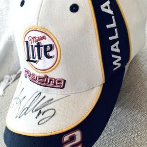 Nascar Authentic Chase Miller Lite Racing Hat (Autographed by Rusty Wallace)
